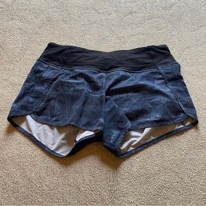 Lululemon Run Times Shorts (4 inch), Navy, Size 6